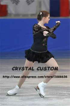 Crystal Užsakymą Dailiojo Čiuožimo Suknelės Mergaičių Naujas Prekės ženklas Čiuožyklos Suknelės Konkurencijos DR4528