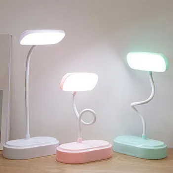 LED Stalo Lempa USB Įkrovimo Lemputė Akių Apsauga Stalo Lempos Miegamojo, Naktiniai staleliai, Lempa, Sulankstomas Skaityti Stalo lempa