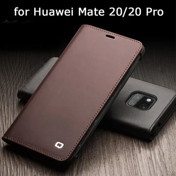 Prabangus Rankų darbo Atveju, Huawei Mate 20 natūralios Odos Flip Dangtelis, Huawei Mate20 įmonės Telefono Bsag už Huawei Mate 20Pro