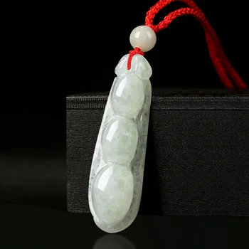Karšto Pardavimo Gamtos Rankomis išdrožti Jade Fudou Inkstų Pupelių Šalta Rūšių Karoliai Pakabukas bižuterijos Vyrų, Moterų Laimę Dovanos Amuletas