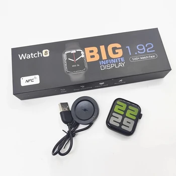 Žiūrėti 8 M9 Pro Max Širdies ir Kraujo Spaudimą Vandeniui 1.92 colių NFC Smartwatch 
