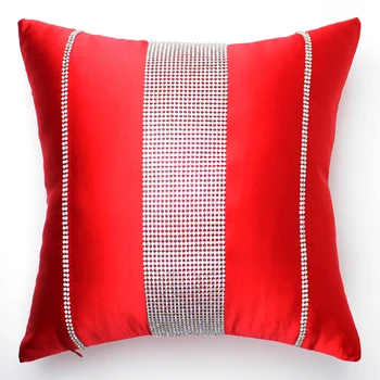 Naujas prabangus raudona grožio juostelės diamond Dec Pagalvėlė Padengti kalnų krištolas pagalvėlė padengti sofa-lova namų automobilių kambarys ornamentu didmeninė FG501