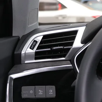 Automobilio Stilius Audi Q3 2019 LHD Interjero Prietaisų Skydelio Dangtelį Apdaila Abi Pusės Oro Kondicionierius Lizdo Rėmelis Apdailos Lipdukai