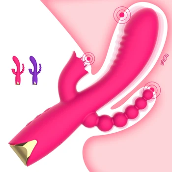 3 1. Klitorio Gyvis Dildo Vibratorius Moterų G Spot Kalba Lyžis Clit Dulkių Stimuliatorius Suaugusiųjų Sekso Žaislai Moters
