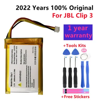 100% Originalus Naujas pakeitimas 1000mAh Baterijos L0721-LF Už JBL Įrašą, 3, Clip 3AN, Clip 3SAND Garsiakalbių, Baterijų, Bateria