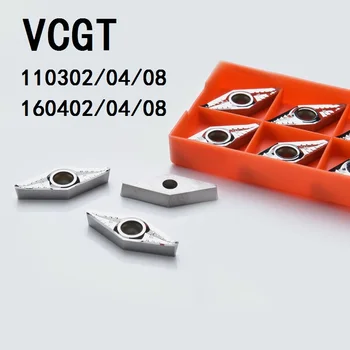 VCGT 10VNT 110302 04 08 / 160402 04 08 Vario Aliuminio Pusiau Baigti Apdirbimo CNC Staklės Įdėklai