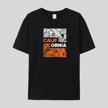 TARCHIA 2023 Naujas Top Tee Vasaros Medvilnės O Kaklo trumpomis Rankovėmis Camisetas Negabaritinių Grafinis Marškinėliai Kalifornijos Vyrų Marškinėlius (T-Shirts