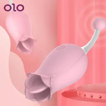Galingas dviejų Galvos Gėlių Lyžis Vibratoriai Moterims, 10 Greičio Klitorio Massager G-taško Stimuliacija Sekso Žaislai Suaugusių 18