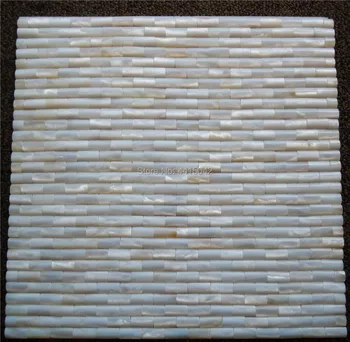 Besiūlės baltos spalvos gėlavandenių motina perlų mozaikos plytelių, namų apdaila, sienų plytelės, 1 kvadratiniam metrui/daug išgaubti modelis AL059