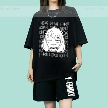 Anime Spy X Šeimos T-shir Šortai Tracksuit unisex Atsitiktinis Harajuku T-shirt Nustatyti 、Mens Anime sportiniai Kostiumai 2022