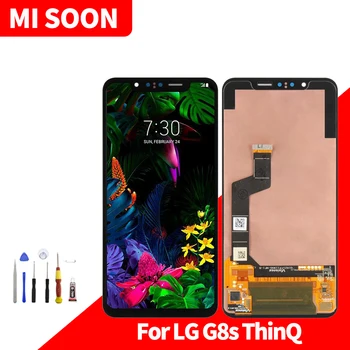 Dėl LG G8s ThinQ LCD Ekranas Jutiklinis Ekranas skaitmeninis keitiklis Asamblėjos LG G8s ThinQ 