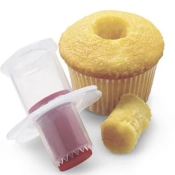 Cupcake Corer Stūmoklį Cutter astry Corer Dekoravimo Daliklis Tortas Užpildas Miffin Pyragas Pildymo Įrankiai