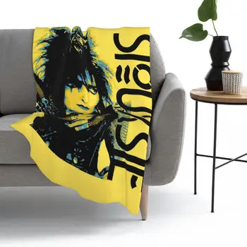 Siouxsie Sioux Pop Art Stiliaus Mesti Antklodę Vilnos Antklodės, Sofos antklodė flanelė Šiltas Sutirštės dvipusis aksominė antklodė namuose