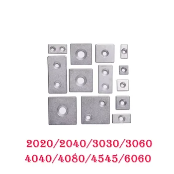 2020 2040 3030 4040 Aliuminio Profilio Pabaigos Bžūp dengiamoji Plokštė Su Vienos Skyles Standartinis Profilis Detalės 6063-T5 CNC 3D Spausdintuvas