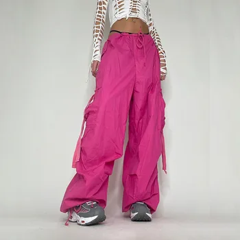 Pantalones Traf Streetwear Moterų Atsitiktinis Hipių Prakaito Pantalones Estetinės Krovinių Kelnės Ropa Mujer Pantalones Informales Harajuku