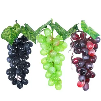 5VNT Netikrą Vynuogių Namuose Kabo Ornamentu Tikroviški Dirbtinų Vynuogynų Tikroviška Kabančių Augalų Lapai Dirbtiniai Vaisiai Apdaila