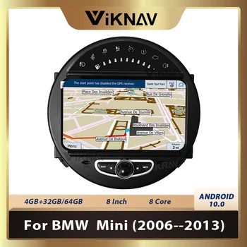 8 colių Android Auto GPS navigacija-BMW Mini 2006-2013 M. Automobilių GPS DVD Grotuvas, Radijo Multimedijos magnetofonas