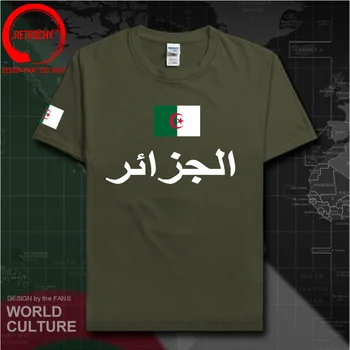 Respublika Alžyras Alžyro Islamo DZA t shirt mens mados 2022 jersey tautos komanda medvilnės t-marškiniai, sporto drabužiai, trišakiai Dzayer
