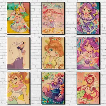 50 Dizaino Anime Tropinių-Rouge! Precure Kraftpaper Plakato Meno kūrinius Išgalvotas Siena Lipdukas Kavos Namai Baras A3