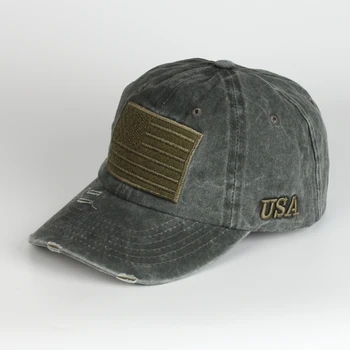 Didmeninė Aukštos Kokybės Lauko 100% plaunamas medvilnės Derliaus Moterys Vyrai Tėtis skrybėlės vientisos Spalvos Beisbolo Armijos Karinės kepurės