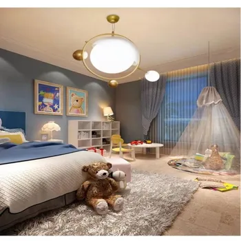 Vaikų kambario dekoravimui modernios led lubų liustra su E27 aukščio vielos 110-240V G9 lempučių