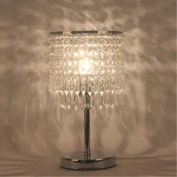 Šiuolaikinių LED Geležies Kristalo staliukas Lempa Kambarį Palėpėje Asmens Buveinė tualetinis staliukas, Namų Interjero Dekoratyvinis Šviesulys