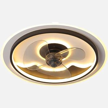 Šiaurės Macaron nematomas LED ventiliatorius lempos tyrimas kambarį lubų žiburiai su ventiliatoriumi namų decro šviesos armatūra