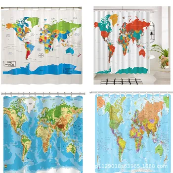 Pasaulio žemėlapyje gobelenai hd apdailos poliesterio audinio kabo sienos akvarelė žemėlapis raidžių stalo rinkinys jogos paplūdimio rankšluosčiai