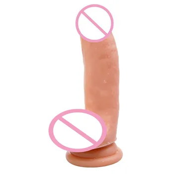 Dildo Moterų Netikras Penis siurbtukas Silikono Tikrovišką Vibratorių Varpos Moterų Masturbacija Erotinis Žaislas Lesbiečių Sekso žaisliukai Suaugusiems