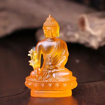 Buda Medicina Paveikslas Altoriaus Statula Budistų Dervos Fengshui 12x8x5.5cm spalvotų Dovana