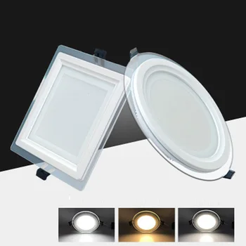4W 12V Apskritas Stiklas, LED Downlight Įleidžiamas LED Panel Šviesos Vietoje, Lubų Žemyn Šviesa Šilta/Gamtos/Šalta Balta/3 Spalvos