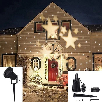 Jiguoor 4W LED Vandeniui Star Šviesos Kraštovaizdžio lazerinio Projektoriaus Lempa kalėdų dekoracijas namuose 110-240V