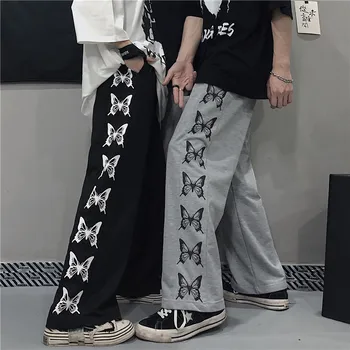 Moterų kelnės harajuku y2k Sweatpants derliaus kelnių estetinės neapibrėžta Hip-hop juoda dropshipping drabužių streetwear