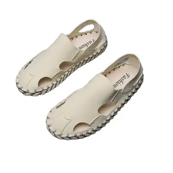 DAFENP Stilingas negabaritinių vasaros sandalai vyriški laisvalaikio sandalai vyriški sandalai neslidus kvėpuojantis paplūdimio bateliai 38-48