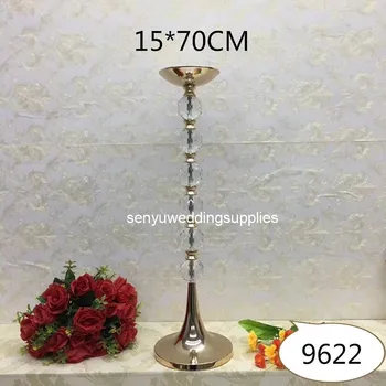 12pcs)naujas dizainas kristalų gėlių stovas stalo puošmena vestuvių senyu2423