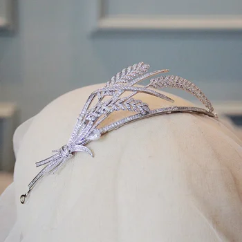 Bridal Crown Plaukų Aksesuarų, Rafinuotas Cirkonis Karūna Europos ir Amerikos Royal Papuošalai, Šukuosena Kūrybos Ornamentu