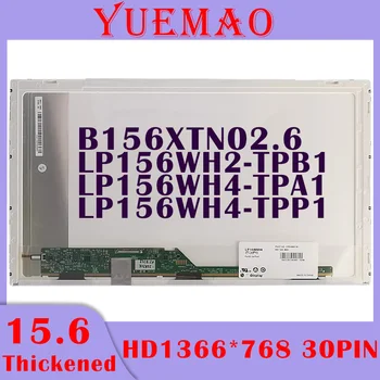 15.6 colių Nešiojamas LCD Ekranas, tinka LP156WH2-TPB1 LP156WH4-TPA1 B156XTN02.6 LP156WH4-TPP1 1366x768 30Pin Ekrano Matricos Pakeitimas