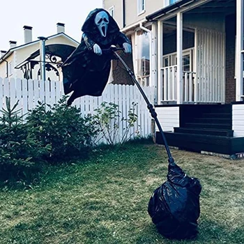 Naujų Kūrybinių Sodo Ghostface Rėkti Kaliausė Kieme Kabo, Baisu Halloween Ghostface Kaliausė Repeller Paukščių Vabzdžių