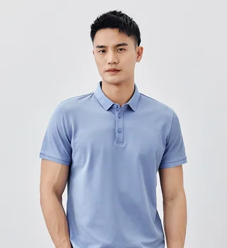 J8536-vyriški laisvalaikio trumpas rankovėmis polo marškinėliai, vyriški vasaros naują vientisos spalvos pusė rankovėmis Atvartas T-shirt.