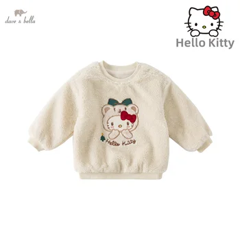 Hello Kitty Dave Bella Vaikų Viršutiniai drabužiai Girls Cartoon Hoodies Palaidinukė Kūdikių Drabužiai Spausdinti Vaikams Drabužių Streetwear DB4223652