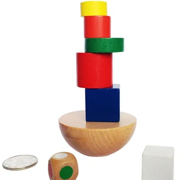 Švietimo Medinių Žaislų Krepšys Pusrutulyje Pusiausvyrą Žaidimas Plėtoti Vaikų Kairės ir Dešinės Smegenų Žaidimas Blokai