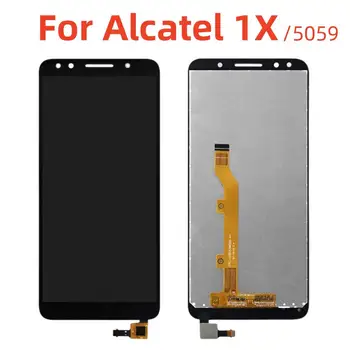 Už Alcatel 1X LCD Ekranas Jutiklinis Ekranas skaitmeninis keitiklis Asamblėjos Alcatel 1X 5059A 5059D 5059I 5059J 5059T 5059X 5059Y OT5059 LCD