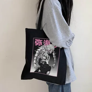 Japonų Anime Death Note, Pirkinių Krepšys Įdomus Atsitiktinis Animacinių Filmų Gotikos Moterų Nešti Maišą Didelės Talpos Gotikos Moterų Pečių Maišą