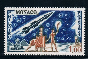 1Pcs/Set Naujas Monakas Pašto Antspaudo 1964 Pasaulio Paveldo Piramidės Graviravimas, Antspaudų MNH