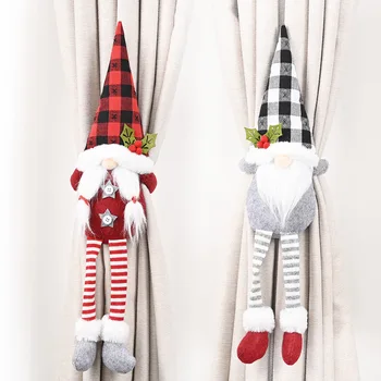 Kalėdinių Namų Puošybos Reikmenys Miško Vyresnio Amžiaus Užuolaidų Sagtis Beveidis Lėlės Europos Stiliaus Užuolaidų Kaklaraištis Virvė