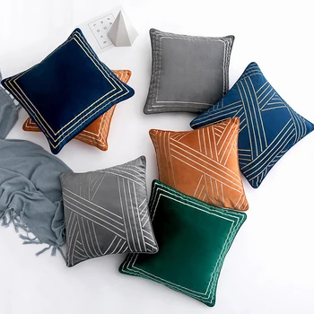 Šviesos ekstravagancija flannelette siuvinėta pagalvėlė padengti kieta dekoratyvinę pagalvę padengti namų sofa-lova viešbutis office automobilių pllowcase
