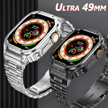 49mm Metalo Atveju Diržu, Apple Watch Ultra 49 Nerūdijančio Plieno Apyrankė Padengti iWatch 49mm Modifikavimo Rinkinys, Rinkinys, Priedai