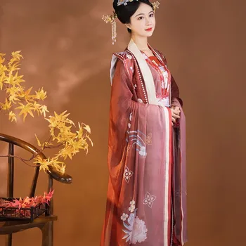 Oreintal Original Song Dinastija Hanfu Siuvinėjimo Sijonas Kinijos Tradicinės Hanfu Suknelė Moterims Cosplay Skraiste Šokių Nustatyti Pasakų Kostiumas