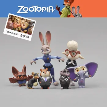 Disney Pixar Zootopia Žaislas Judy Nick Zootropolis Modelis Anime Pav Lapės, Triušio Cosplay Kalėdų Žaislas Vaikams, Gimtadienio Dovana