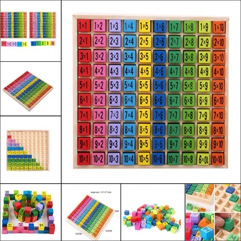 Montessori Ugdymo Mediniai Žaislai, Vaikams, Vaikų, Kūdikių Žaislai, 99 Daugybos Lentelė Matematikos Aritmetikos Mokymo priemonių